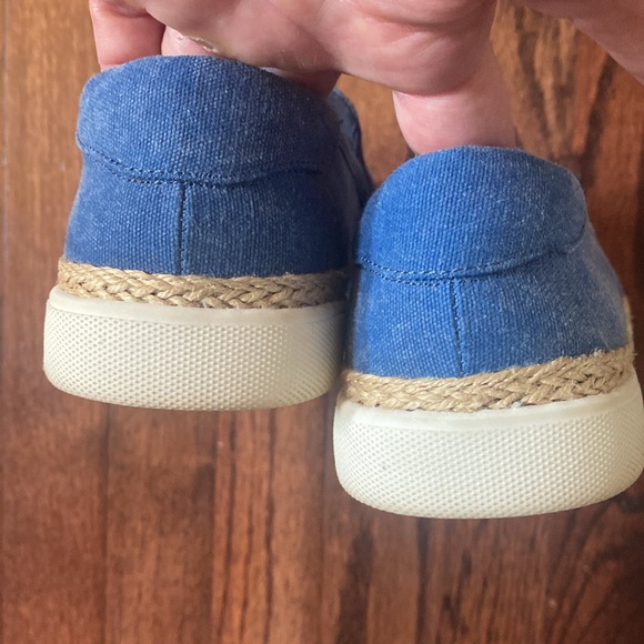 Vionic Rae Denim Canvas Espadrille Slip On Boat Shoes - Picture 5 of 10